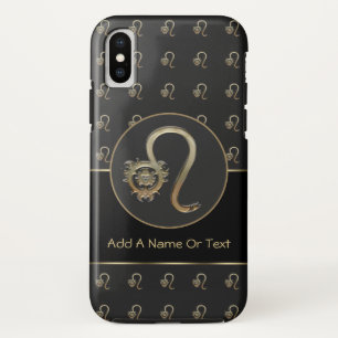 Leo Zodiac Sign Personalised iPhone X Case