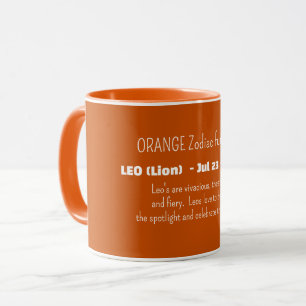 LEO Zodiac Sign Personality Traits Mug