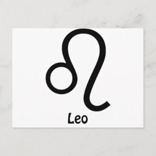 Leo Zodiac Sign Postcard