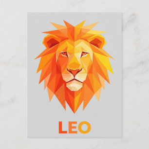 Leo Zodiac Sign Postcard