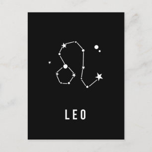 Leo Zodiac Sign Quote Postcard