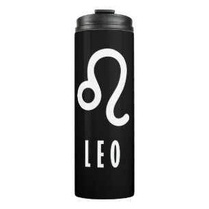 Leo zodiac sign thermal tumbler