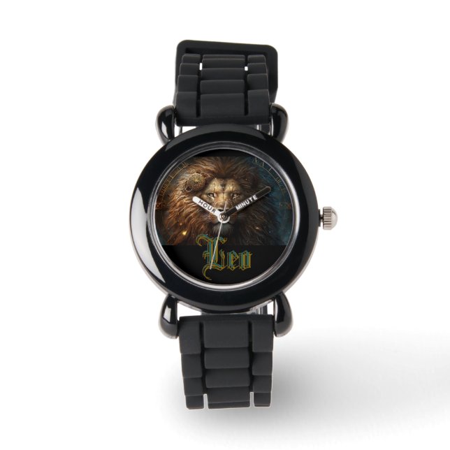 Leo Zodiac Sign Watch (Front)