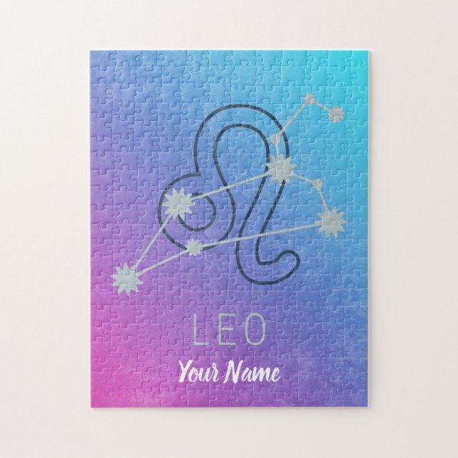 Leo Zodiac Star Sign Horoscope Constellation Jigsaw Puzzle (Vertical)