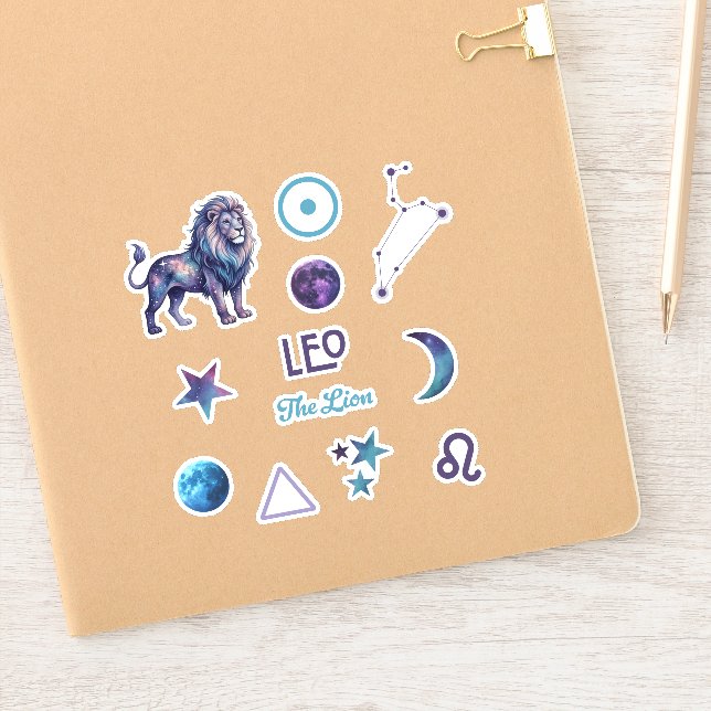 Leo Zodiac Sticker Collection (Notebook)