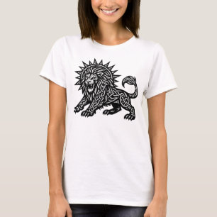 Leo Zodiac Sun‑Mane Lion   BurnsInHell T-Shirt