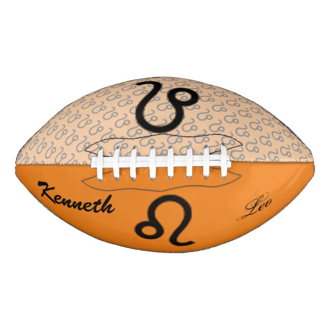 Leo Zodiac Symbol Standard by Kenneth Yoncich American Football (Front)