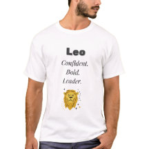 Leo Zodiac T-Shirt – Confident, Bold, Leader | Lio