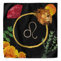 Leo Zodiac Tarot/Altar Cloth Bandanna