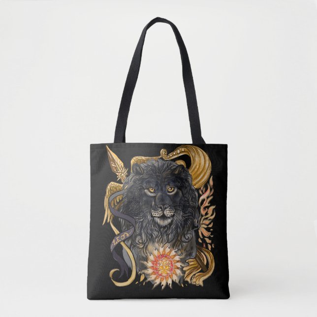 Leo Zodiac Tote Bag (Front)