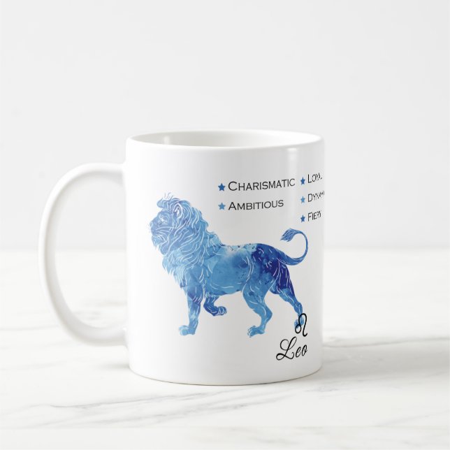 Leo Zodiac Traits Mug (Left)