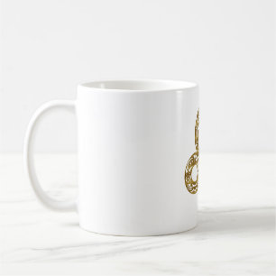 Leo Zodiac - Tribal Gold Coffee Mug
