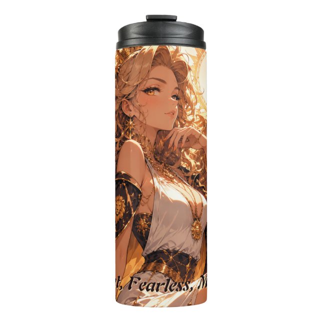 Leo Zodiac Tumbler Personalized Astrology Gift (Front)