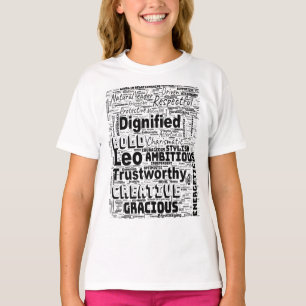  Leo Zodiac Word Cloud Inspiration Latte Mug T-Shirt