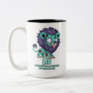 Leo Zombie Two-Tone Coffee Mug