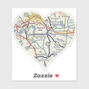 Leominster Vintage Map