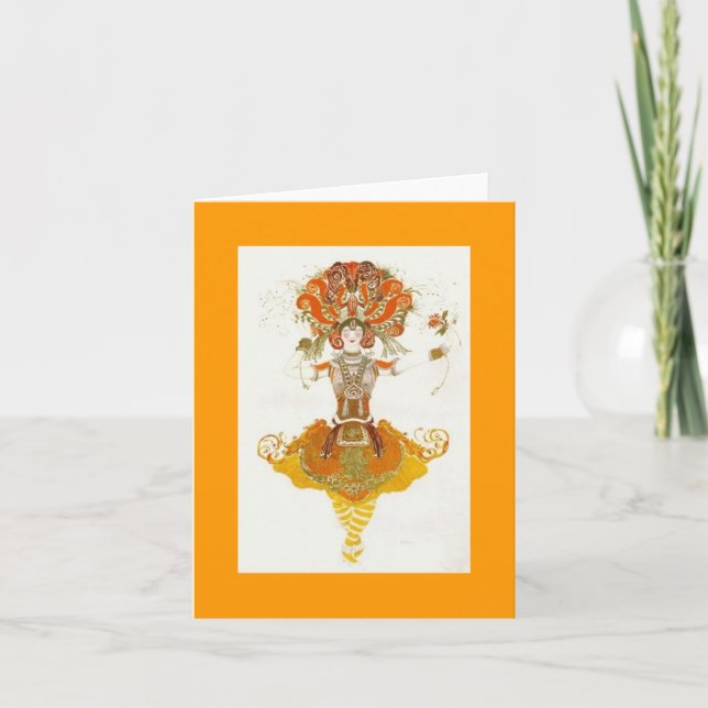 Leon Bakst Ballet Card (Front)