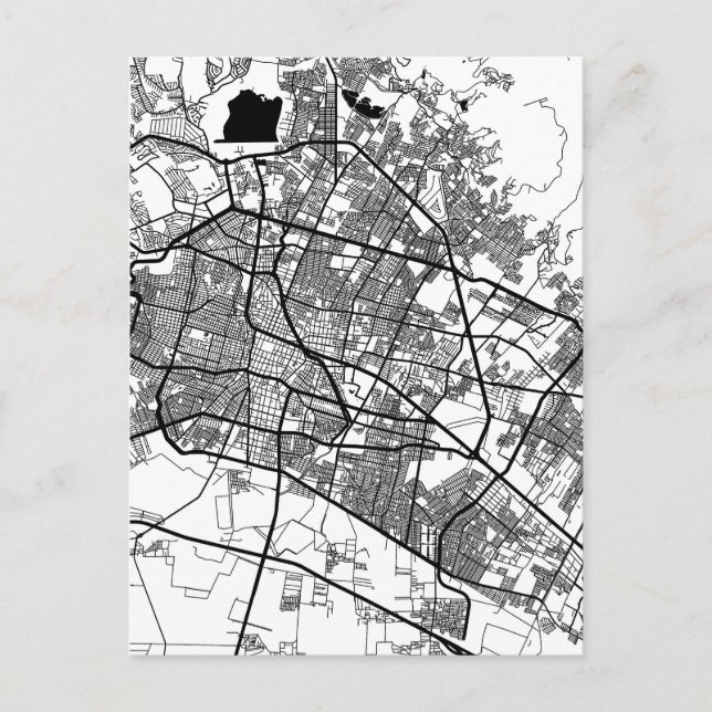 León Mexico City Map Postcard (Front)