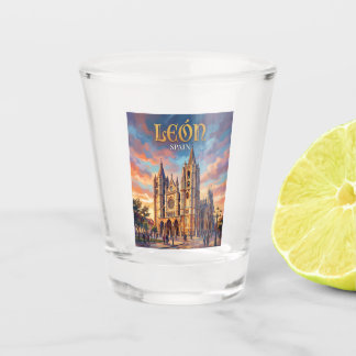 León Spain Shot Glass