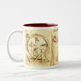 Leonado da Vinci Drawings 4 Two-Tone Coffee Mug
