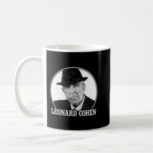 Leonard Cohen Art 60s Style Coffee Mug