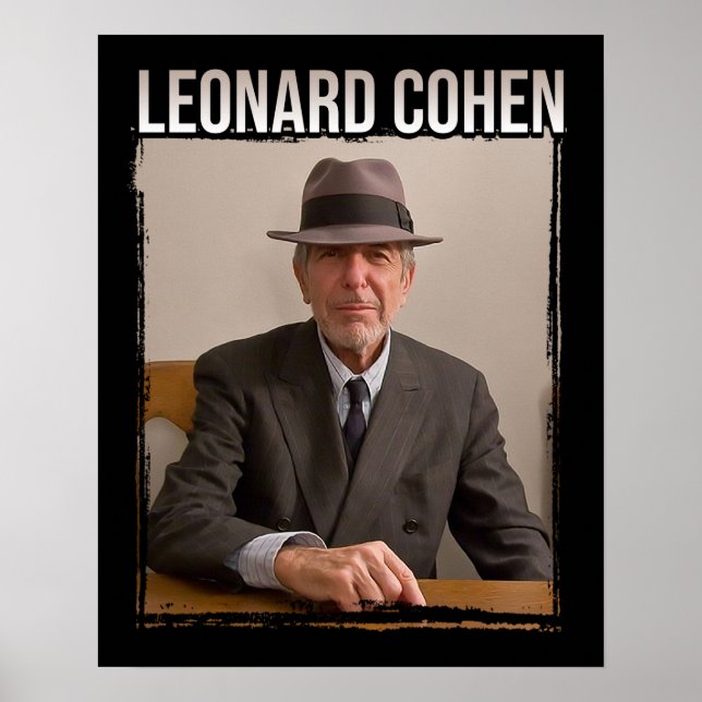 Leonard Cohen Portrait (2) Poster (Front)