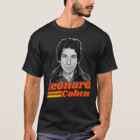 Leonard Cohen  Retro Color Stripe Portrait Fan Tri