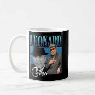 Leonard Cohen Retro Style Gifts for Fans Coffee Mug
