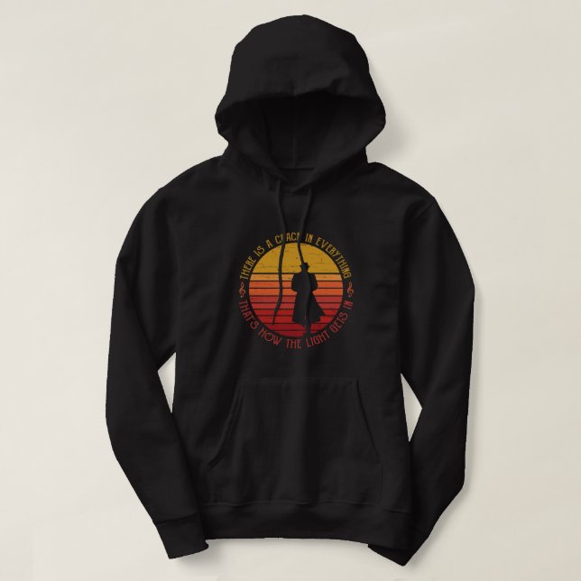 Leonard Cohen There is a Crack in Everything Hoodie (Design Front)