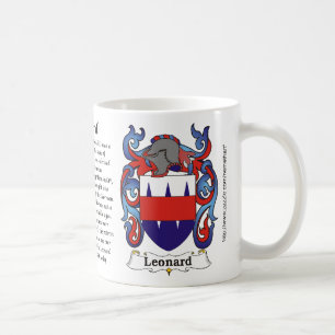 Leonard Family Coat of Arm mug