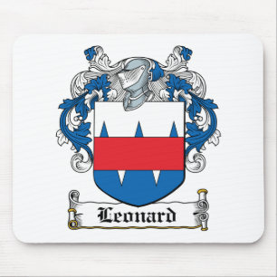 Leonard Family Crest Mouse Mat