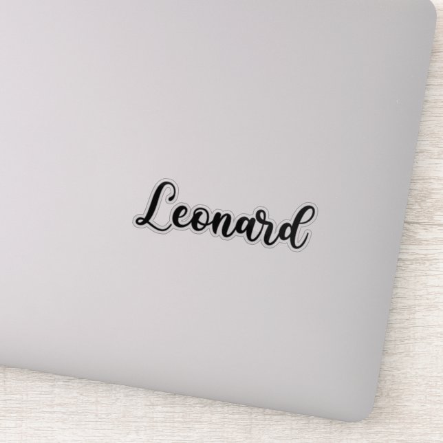 Leonard Name - Handwritten Calligraphy (Detail)