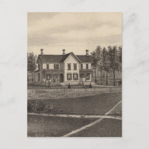 Leonard residence, Quenemo, Kansas Postcard