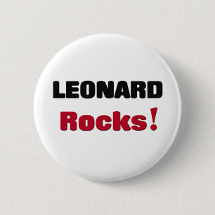 Leonard Rocks 6 Cm Round Badge
