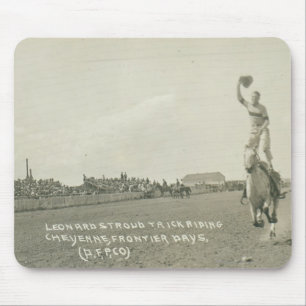 Leonard Stroud trick riding. Mouse Mat
