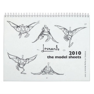 Leonardo 2010 model sheet calendar