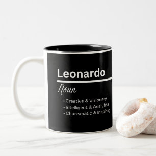 Leonardo Boy Name Definition Personalized Mug