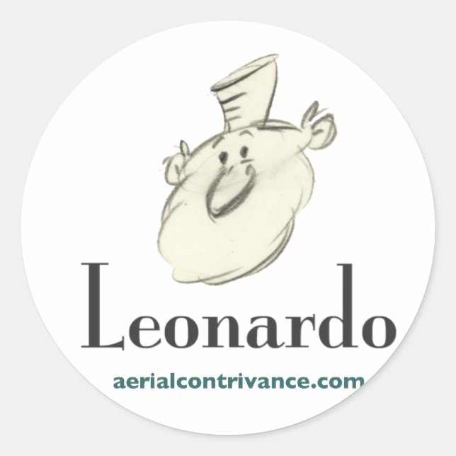 Leonardo Classic Round Sticker (Front)