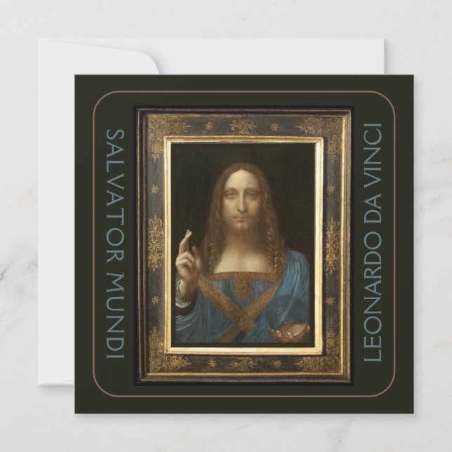 Leonardo da Vinci 1500 Salvator Mundi Hi-Def Card  (Front)