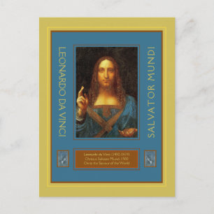 Leonardo da Vinci 1500 Salvator Mundi Postcard