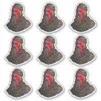 Leonardo Da Vinci Abstract Art Sticker Pack