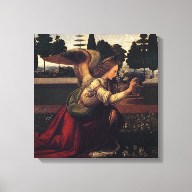 Leonardo Da Vinci Angel Wrapped Canvas Print (Front)