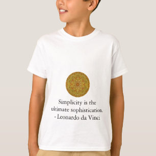 Leonardo da Vinci art quote T-Shirt
