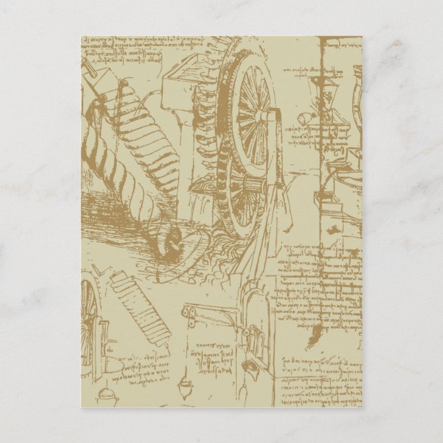 Leonardo Da Vinci Artwork Postcard (Front)