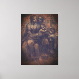 Leonardo da Vinci Burlington-Karton Anna Selbdritt Canvas Print