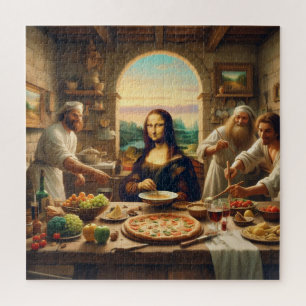 Leonardo Da Vinci Entertaining Some Friends Jigsaw Puzzle