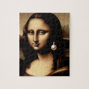 Leonardo Da Vinci Funny Mona Lisa Jigsaw Puzzle