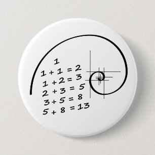 Leonardo da Vinci. Golden Ratio. De gulden snede. 7.5 Cm Round Badge