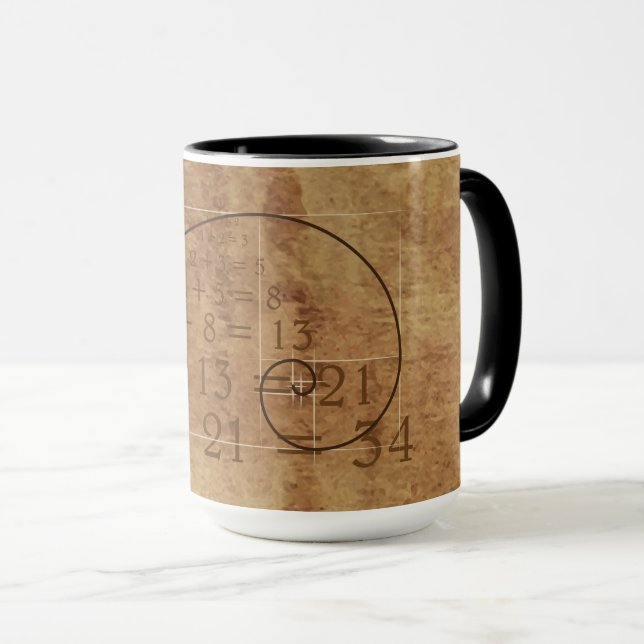 Leonardo da Vinci. Golden Ratio. The Golden Sectio Mug (Front Right)