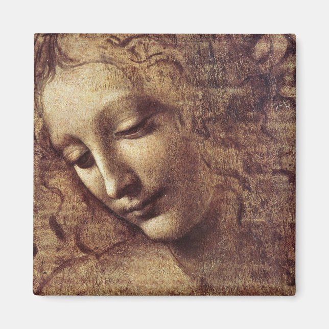 Leonardo Da Vinci - Head Of A Young Woman Magnet (Front)